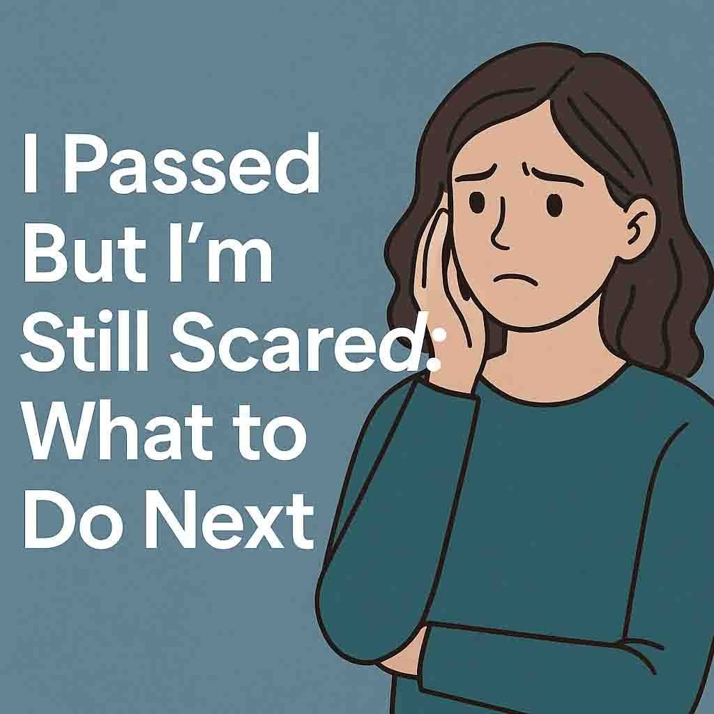 I Passed But I’m Still Scared: What To Do Next