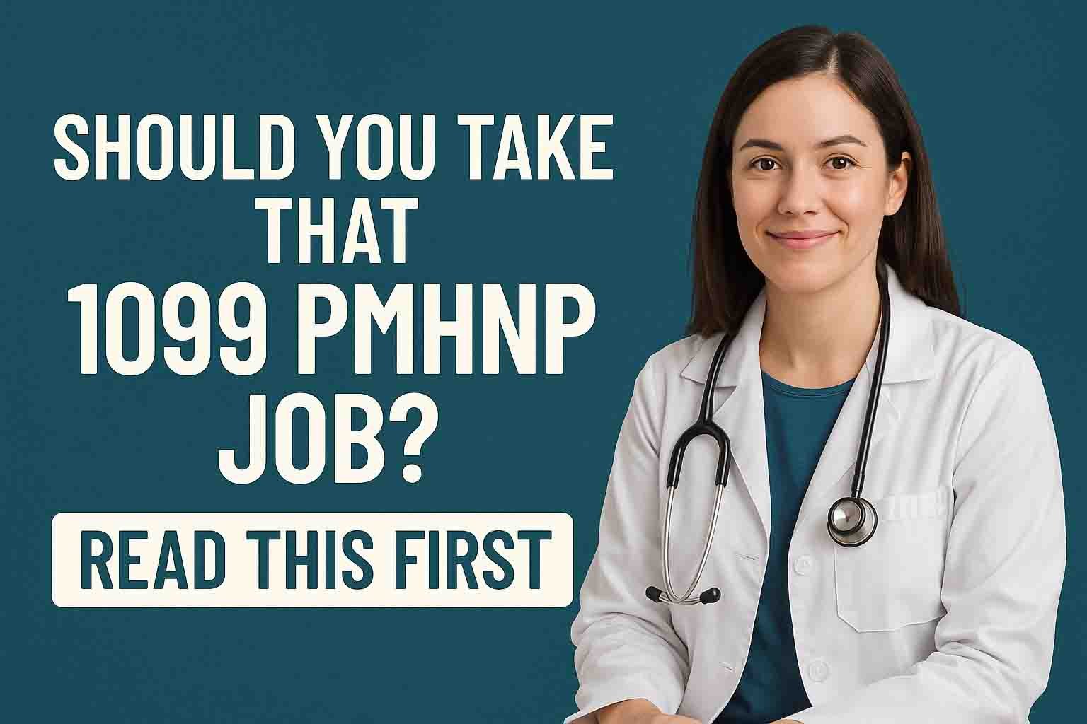 Should You Take That 1099 PMHNP Job? Read This First