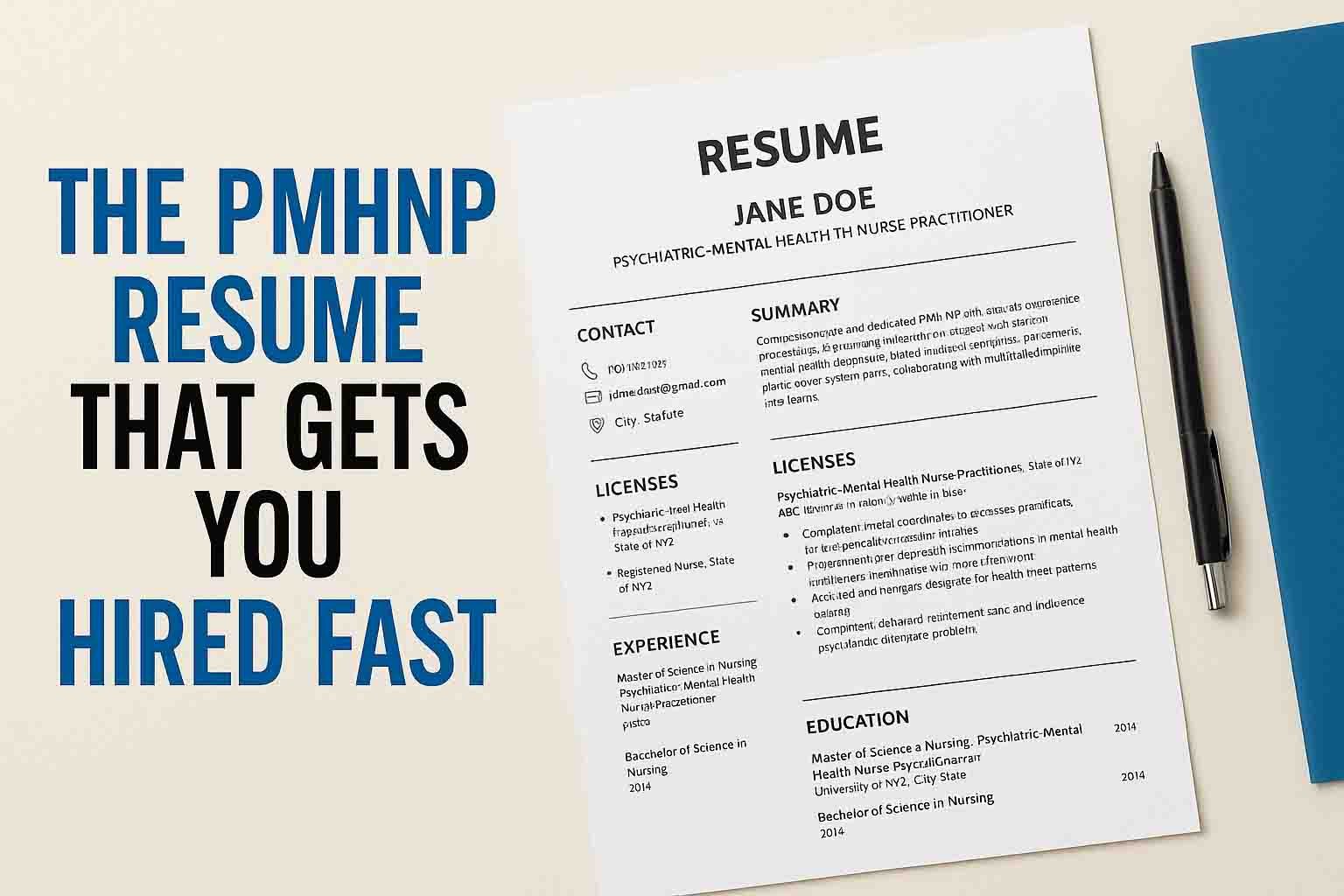 The PMHNP Resume That Gets You Hired Fast